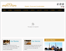 Tablet Screenshot of dekorhotel.com